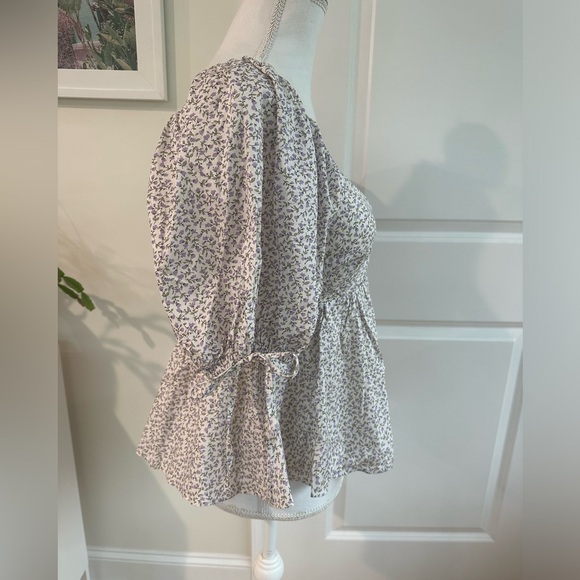 Tuckernuck Hyacinth House Lavender Society Blouse Women’s XS NWT - Picture 10 of 14